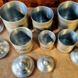 Série gigogne 6 pots épices années 40/50