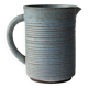 Turquoise Ribbed Mid-Century Ceramic Jug 1L