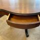napoleon iii violin table mahogany top with drawers legs with castors