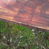 Pair of antique bistro tables