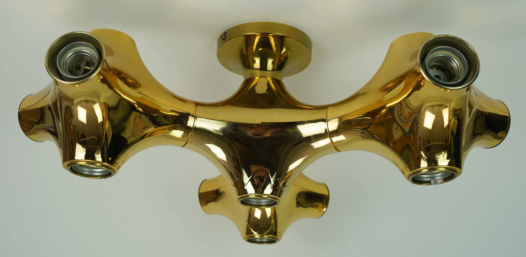 cosack gemini space age CEILING LIGHT - gold-colored - sputnik - 1970s