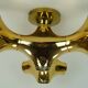 cosack gemini space age CEILING LIGHT - gold-colored - sputnik - 1970s