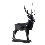 François Pompon. Deer, life-size bronze sculpture. 2006 edition