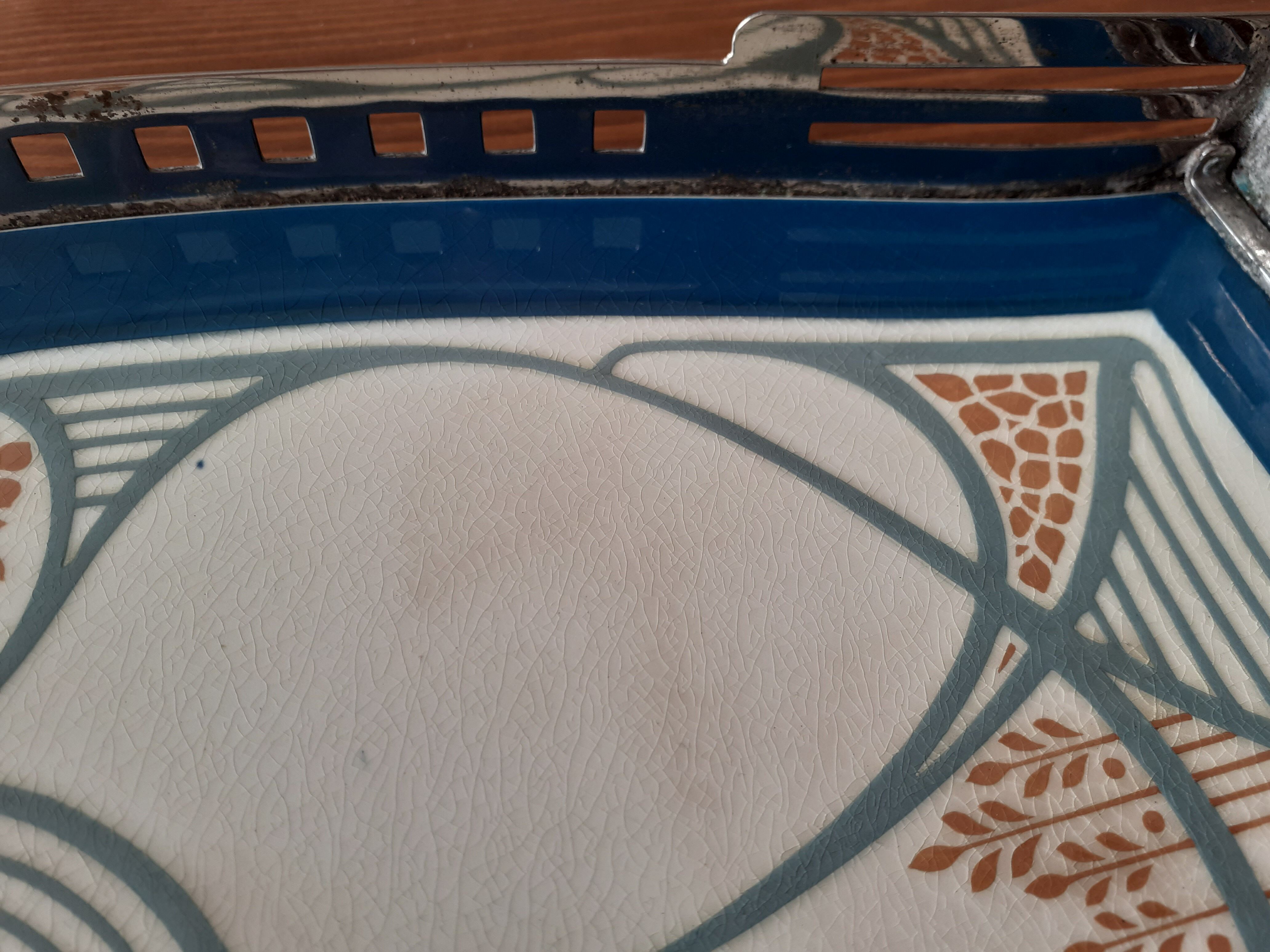 Plateau Villeroy and Boch Dresden Art Nouveau