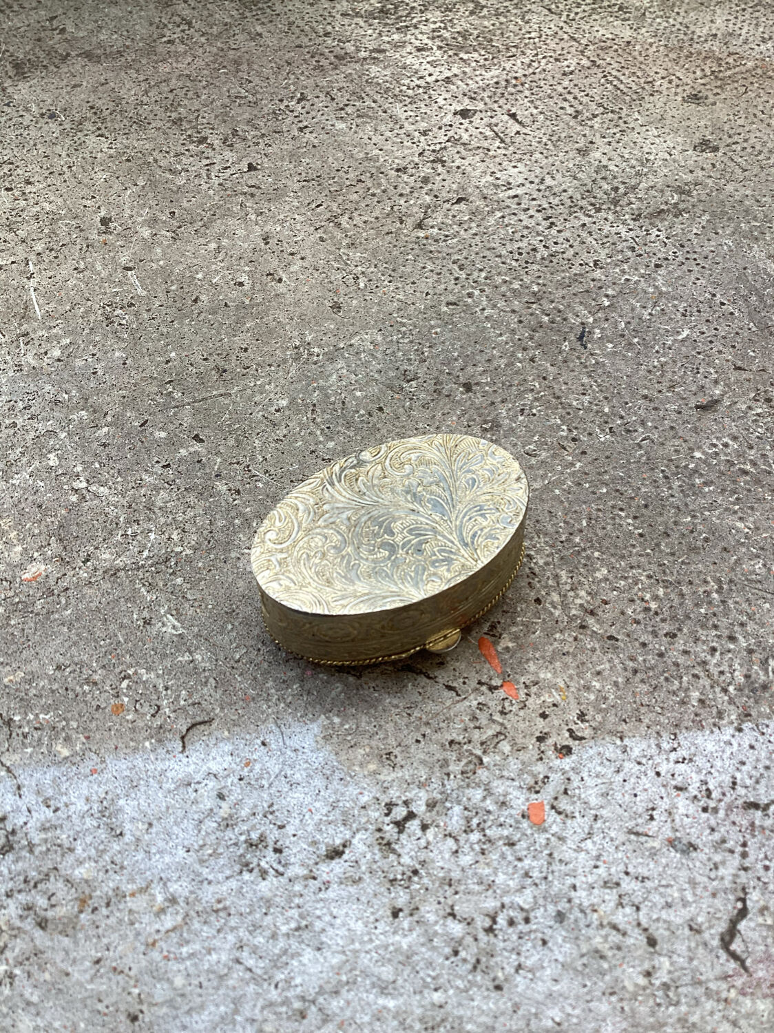 Old metal and stone pillbox