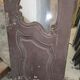 Old glass shop door in oak