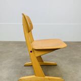 Chaise enfant Casala années 60, bois, vintage