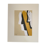 Collage 'Window IV' series 'Silhouettes'