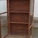 Antique wooden glass cabinet