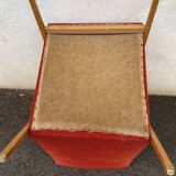 Red boomerang armchair