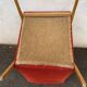 Red boomerang armchair