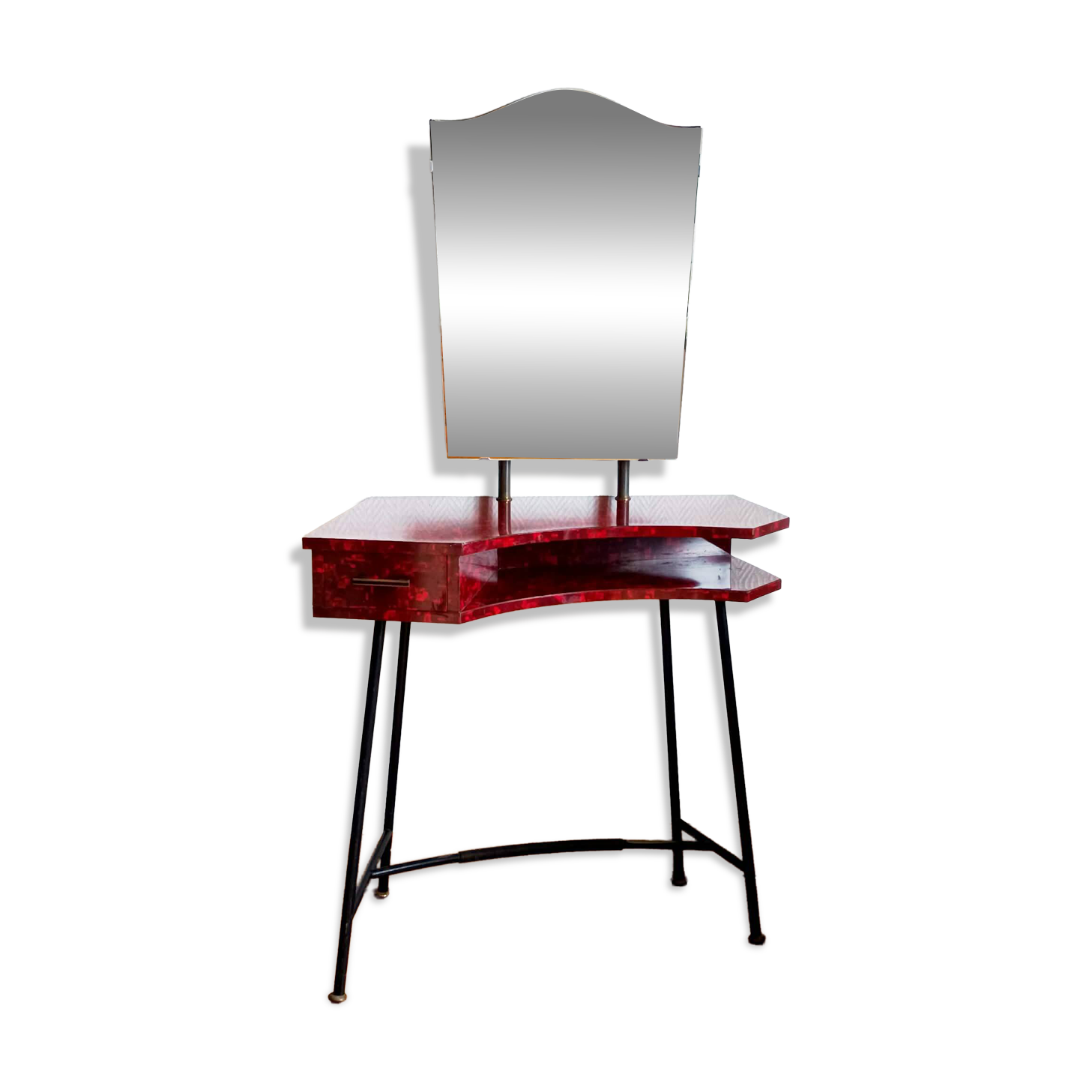 1950s marble-effect formica hairdresser's table