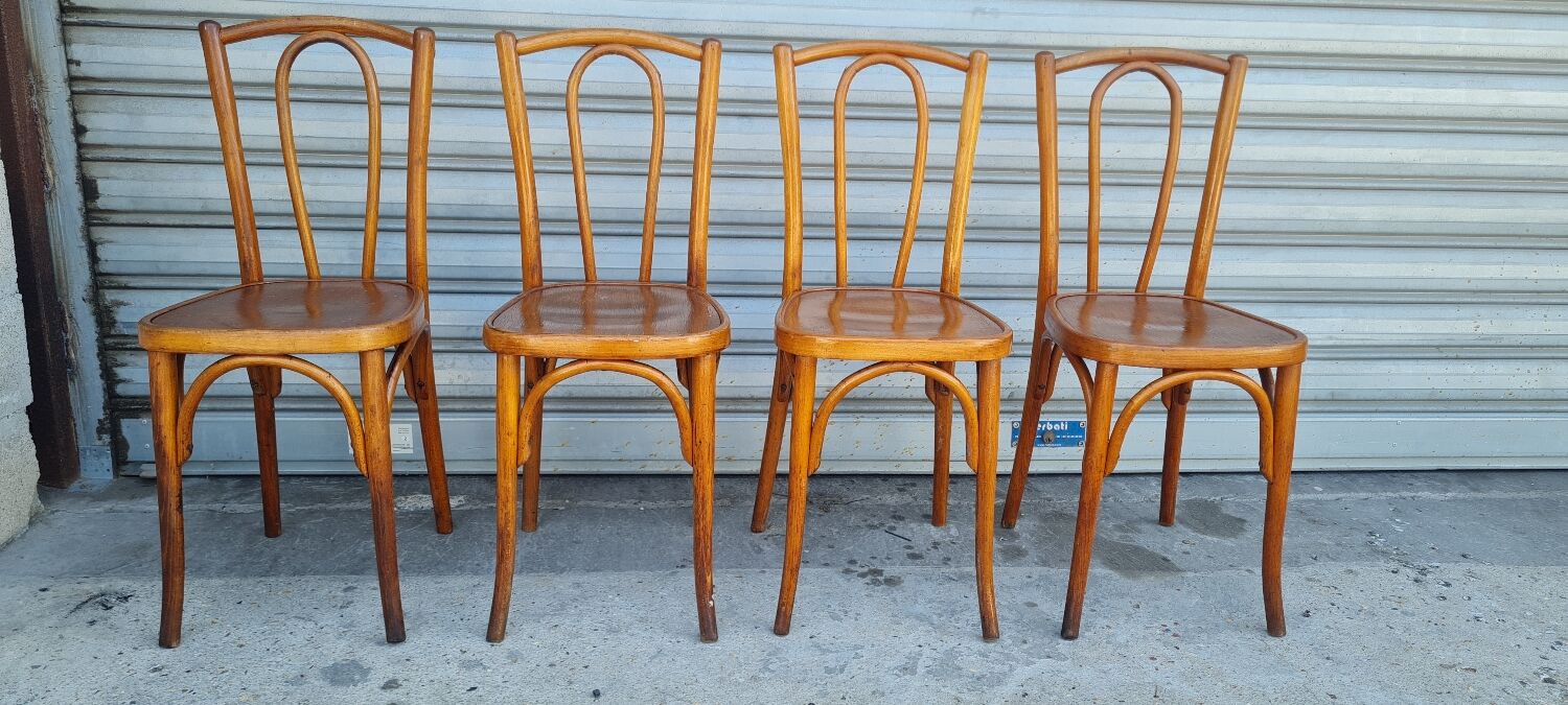 Set of four fischel bistro chairs