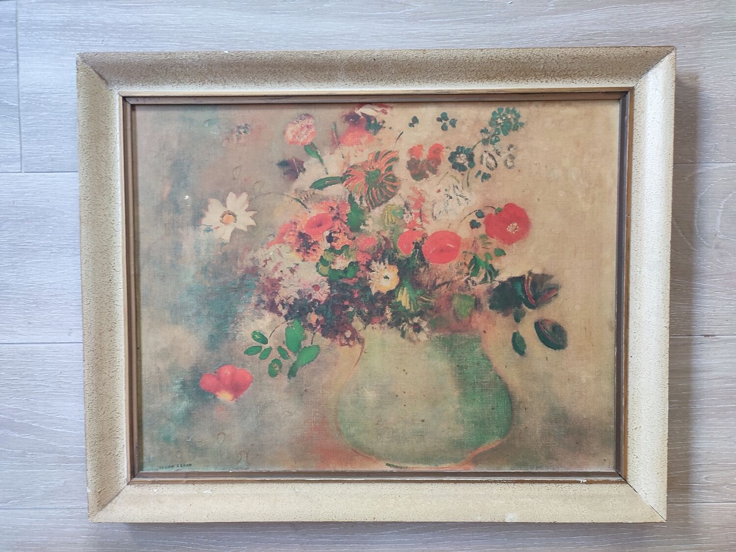 Reproduction painting Odilon Redon "Flowers in vase"