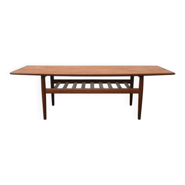 Table basse danoise en teck par Grete Jalk pour Glostrup