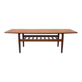 Table basse danoise en teck par Grete Jalk pour Glostrup