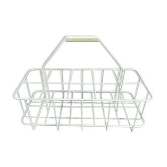 Old vintage shopping cart bottle holder