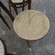 Set of 6 bistro chairs canned in curved wood N°18