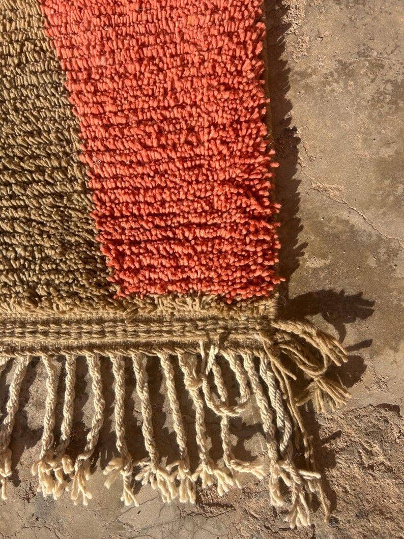 Petit tapis berbère fait main traditionnelle artisanale 100/200 cm