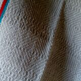 Set of 5 towels embroidered vintage, basque canvas