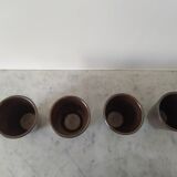 4 sandstone glasses