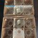 Service of 36 stemmed glasses complete, VMC Crystal, Reims, 1960s.