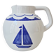 Hand-painted ceramic vase "Boat" - Signature Pauline