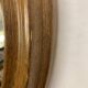 Antique round oak mirror