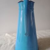 Old broc in blue enamelled sheet metal