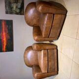 Paire de fauteuils club
