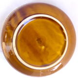 Polish ochre ceramic salad bowl