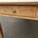 Table de ferme 2 tiroirs peuplier et chataignier