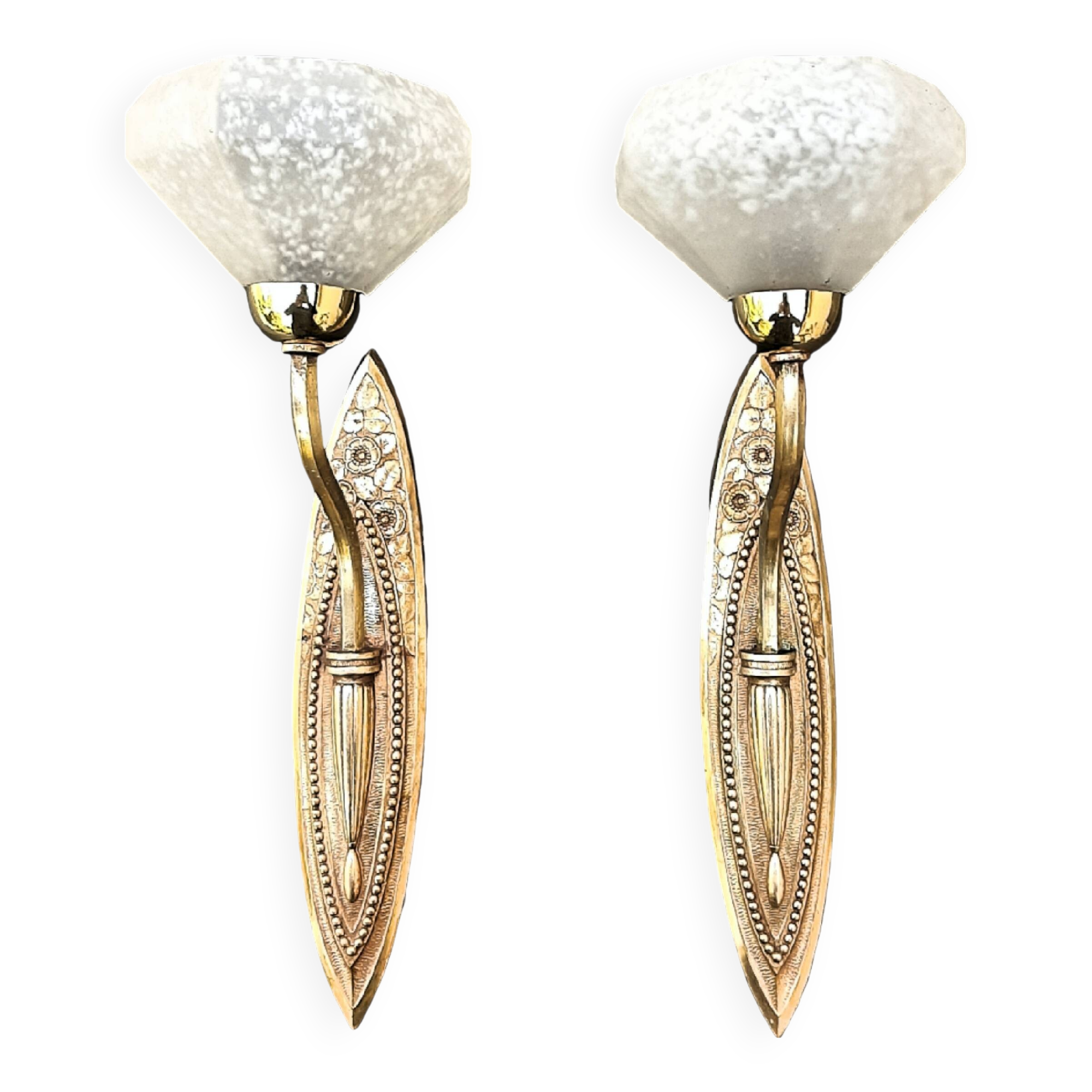 Pair of Art Deco wall sconces