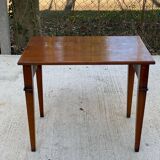 Solid wood rectangular directoire side table