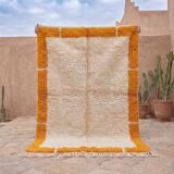 Traditional handmade pure wool Berber rug size 250x250 cm