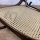 Rocking Chair in wood and canework, vintage 1970s