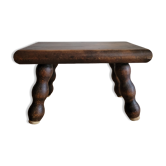 Tabouret avec pieds en bois tourné