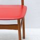 Mid-century colour chair, vintage wooden accent seating, 1960s