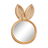 Mirror children rattan and canning vintage bohemian rabbit