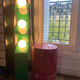 Lampadaire vert par Axel Chay pour Monoprix