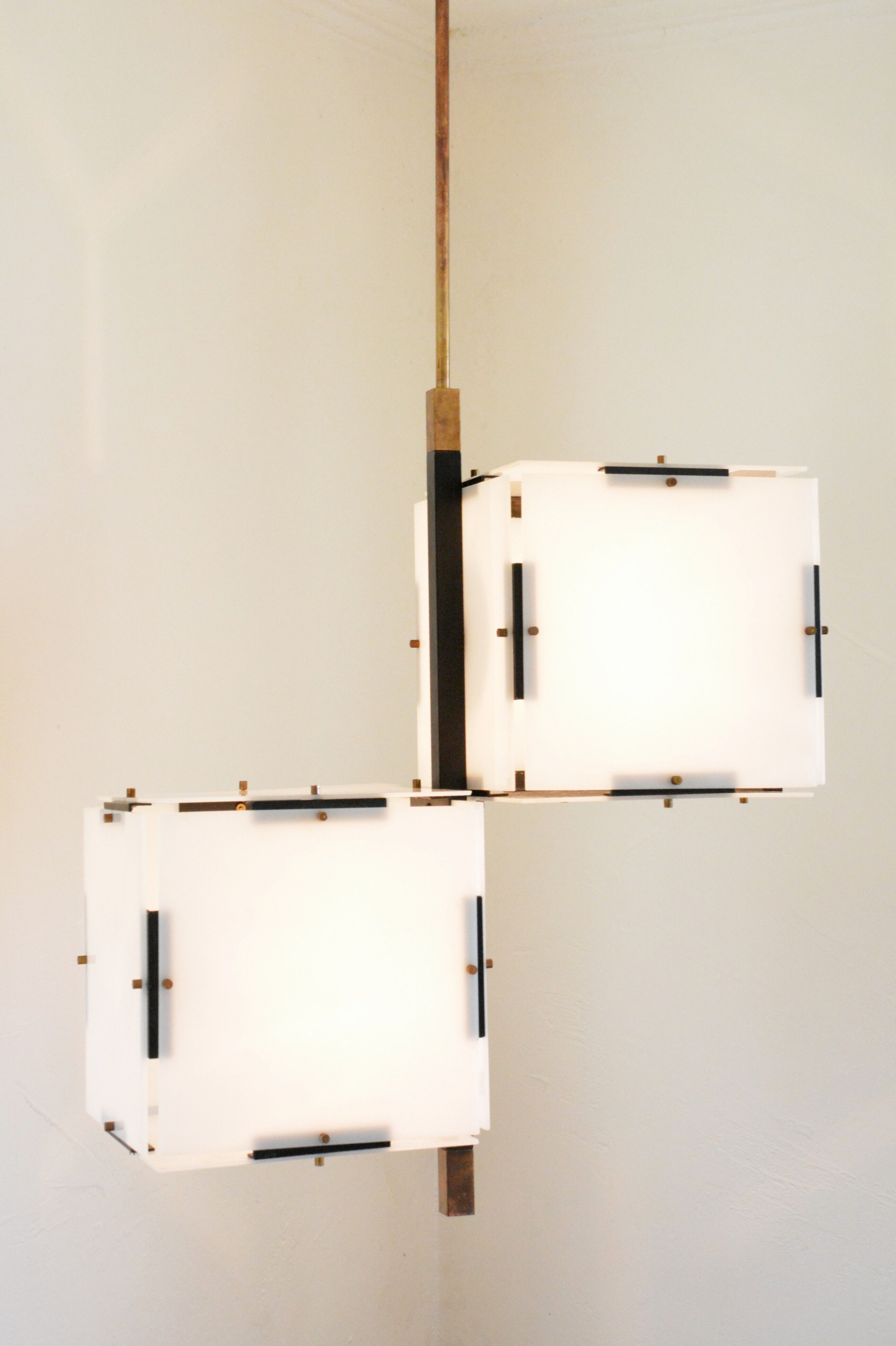 Stilux chandelier 60s Italy