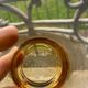 7 vintage Vereco amber glass glasses