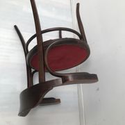 Old curved wooden chair