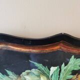 Vintage painted metal tray, still life
