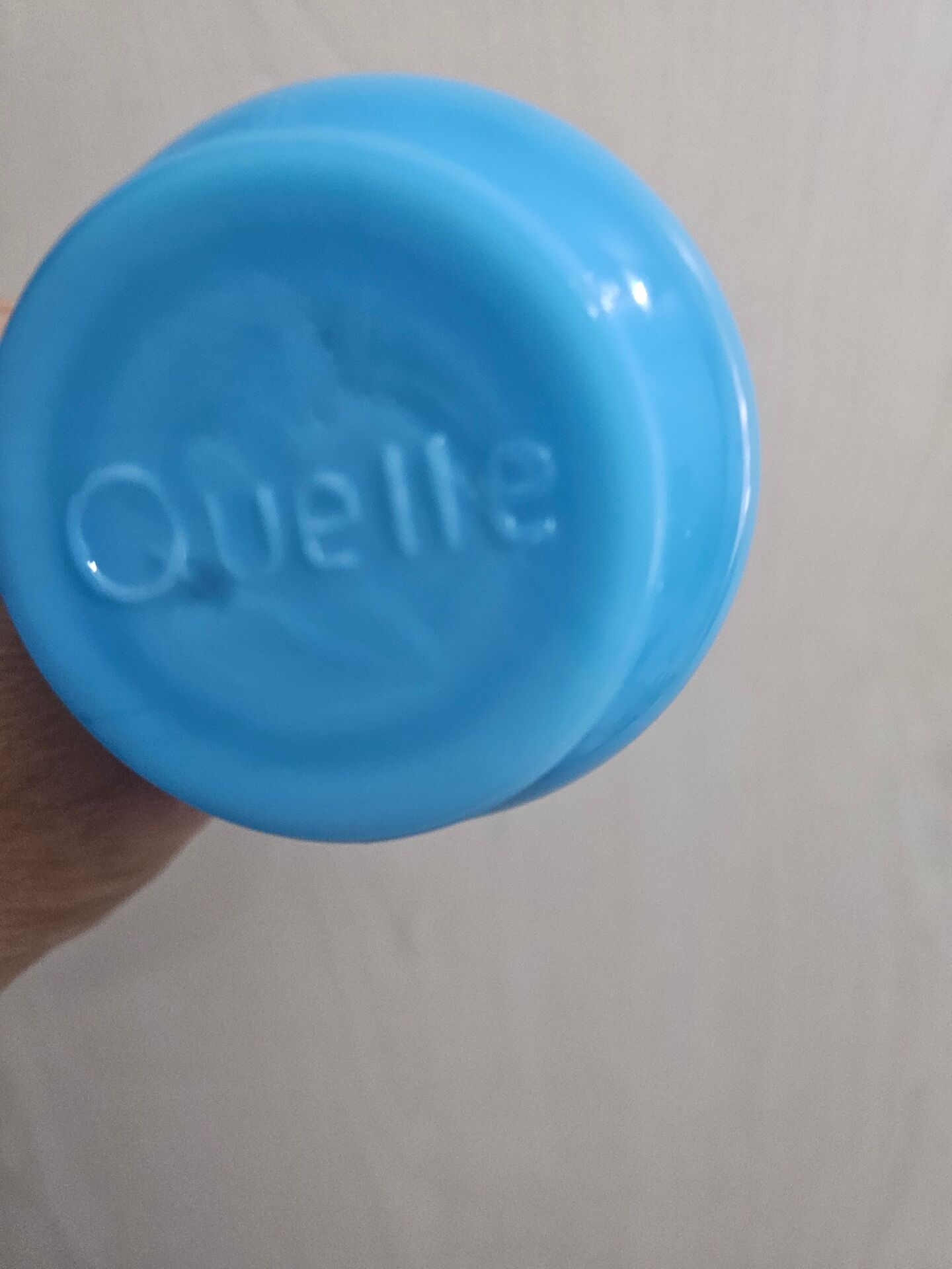 Small vintage turquoise blue opaline vase – Quelle brand