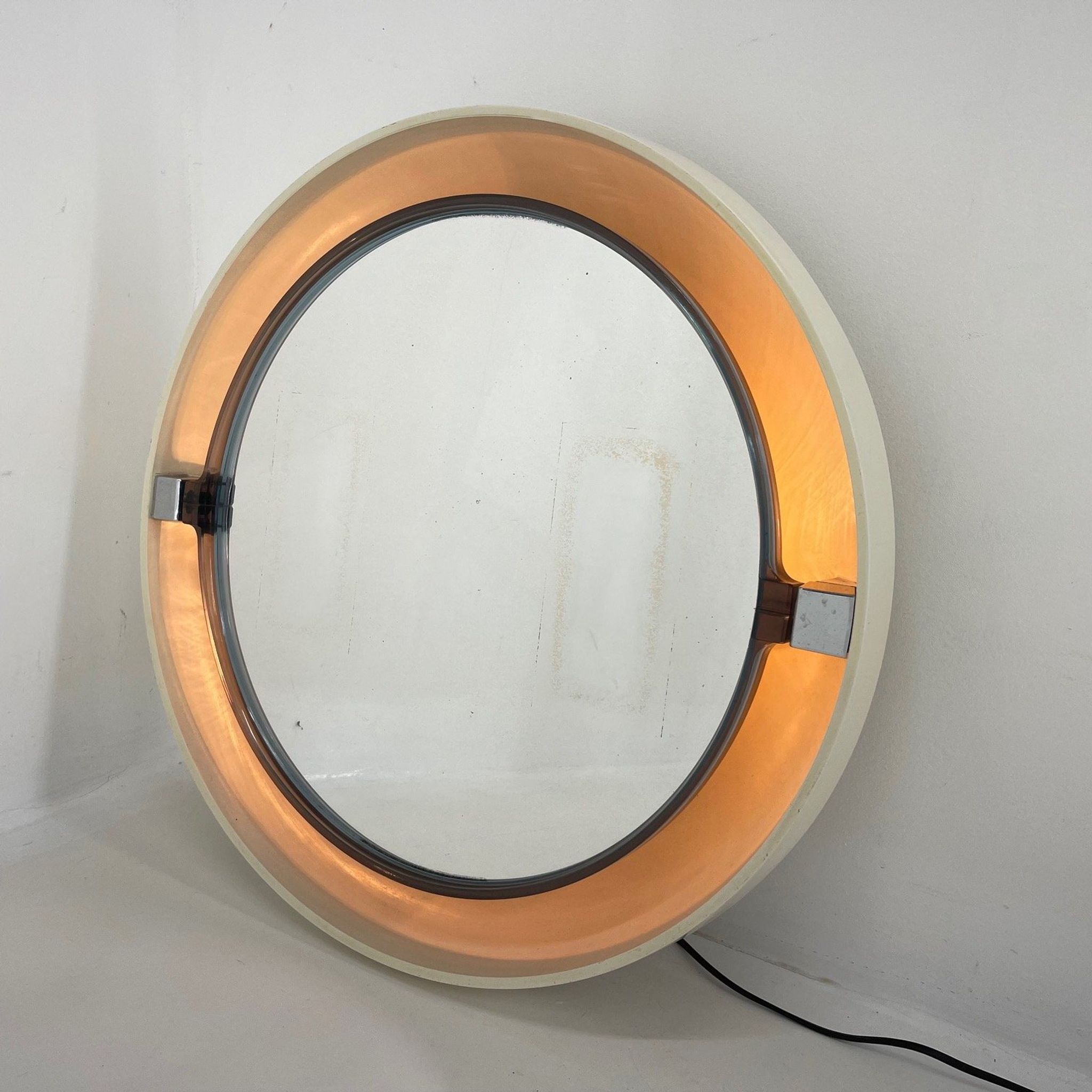 Mid-century Mirror by Allibert, 1970's 62cm