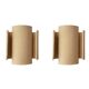 Lot de 2 applique TILE rousse