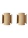Set of 2 red TILE wall lights