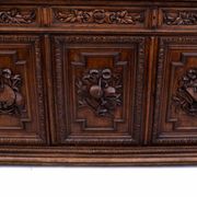 Carved library/sideboard, France, circa 1880.