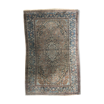 Tapis ancien persan kashan fin 134x208 cm
